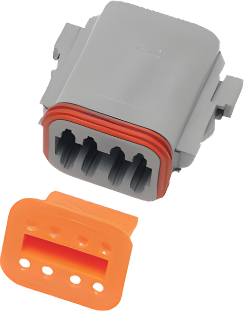 NAMZ Custom Cycle Deutsch DT Plug and Wedgelock - & Wdglck Hd# 72138-94gy