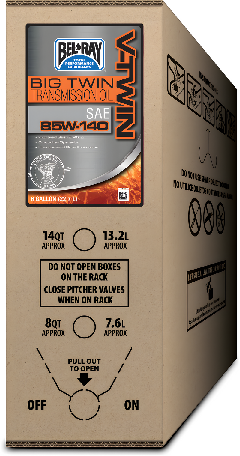 Bel-Ray Big Twin Transmission Oil - 85w140 6gal BIB