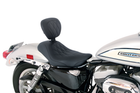 Mustang Motorcycle Solo with Driver Backrest Diamond — 2004-2021 Harley-Davidson Sportster Wide