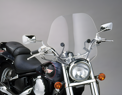 Slipstreamer S-10 Viper Windshield - W/S Clear W/Black Hardware 7/8