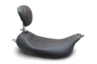 Mustang Motorcycle Solo with Driver Backrest Diamond — 2008-2021 Harley-Davidson Touring