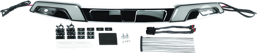 Kuryakyn LED Windshield Trim - Chrome - Harley-Davidson Fairing