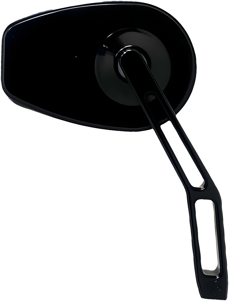 Pro One V2 Micro Mirror - CUT Stem Right Black — Harley-Davidson Electra Glide, Softail Heritage Classic, Electra Glide Classic (1955-2026)