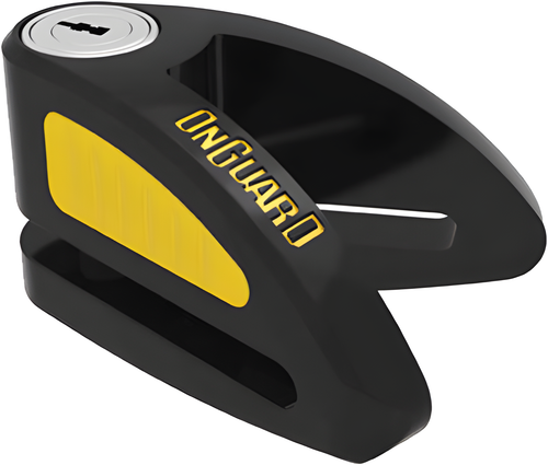Onguard Boxer 8051/8052 Disc locks - 8052 Disc Lock BLK/YEL With Reminder AND P…