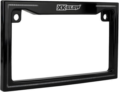 Xk Glow Motorcycle LED License Plate Frame w/Running Turn & Brake - Light With…