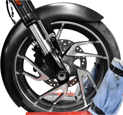 Baggernation Thicky Fender - Flsb 2018-2021 Gloss Black Adapters — Harley-Davidson Softail Fat Boy 114, Softail Fat Boy (2018-2021)