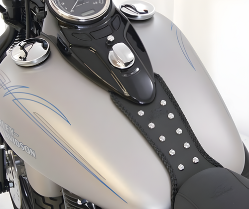 Mustang Motorcycle Tank Bib Studs — 2008-2013 Harley-Davidson Softail Tank