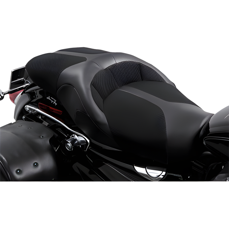 Danny Gray DG SEAT TRISTAIR LEATHER XL 04-18 - 2004-2021 — Harley-Davidson Sportster 1200 Custom, Super Low, Iron 883 (2004-2018)