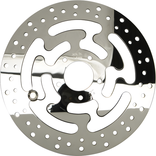 Harddrive Touring Brake Rotors - Steel - 11.8 Polished — Harley-Davidson Dyna Street Bob, Dyna Wide Glide, Dyna Fat Bob (2006-2021)