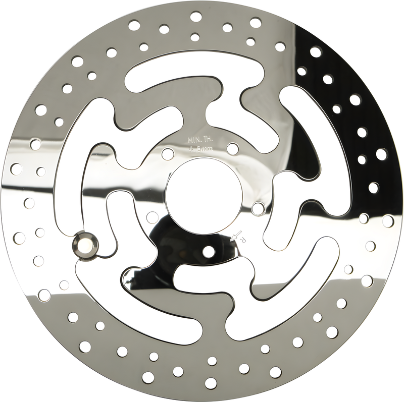 Harddrive Touring Brake Rotors - Steel - 11.8 Polished — Harley-Davidson Dyna Street Bob, Dyna Wide Glide, Dyna Fat Bob (2006-2021)