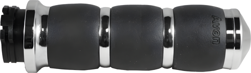 Avon Velvet Air Grips - TBW Chrome — Harley-Davidson Road King, Electra Glide Ultra Classic, Street Glide (2008-2019)