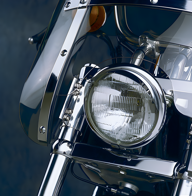 National Cycle Windshield Mounts — 1980-2009 Harley-Davidson Softail Narrow