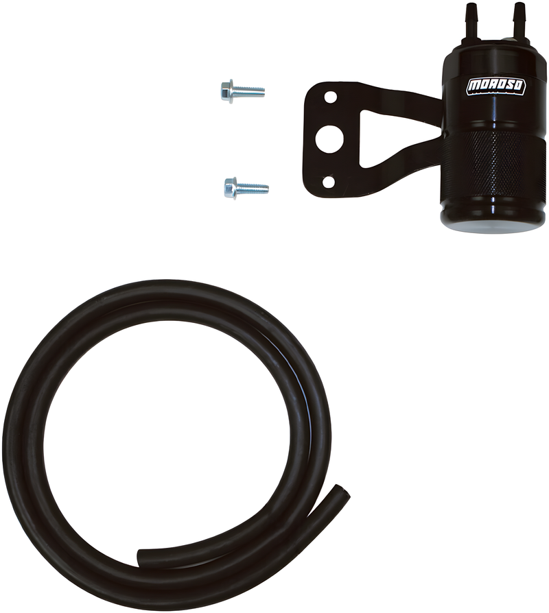 Moroso Air/Oil Separator - V-Twin Univ. Breather — Harley-Davidson Electra Glide Ultra Classic, Softail Heritage Classic, Softail Fat Boy (1991-2017)