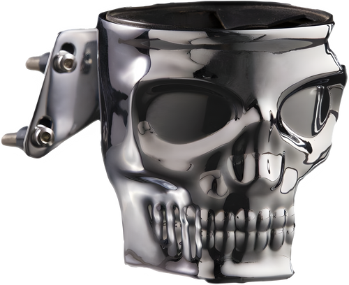 Kruzer Kaddy Skull Perch Mount Holder - Chrome
