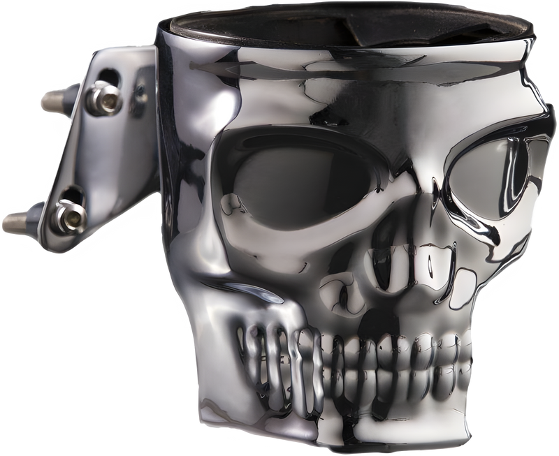 Kruzer Kaddy Skull Perch Mount Holder - Chrome