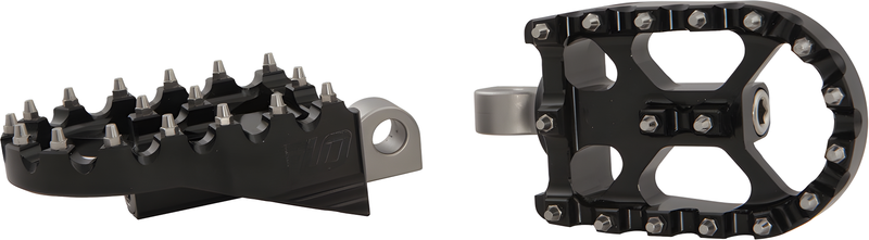 Flo Motorsports Moto Style Footpeg Set - Black 2