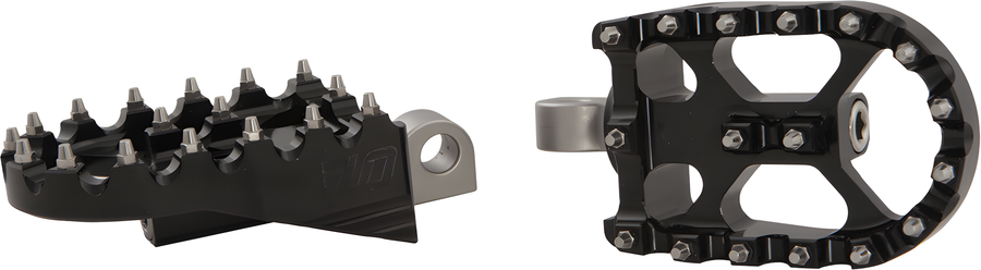 Flo Motorsports Moto Style Footpeg Set - Black - Harley Touring, Softail, Dyna