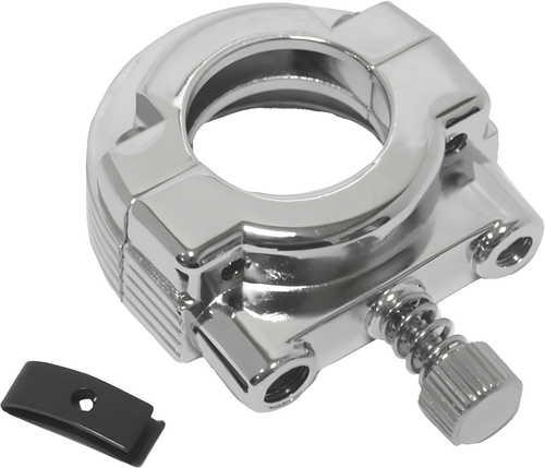 Harddrive Throttle Clamp - Single Cable Screw IN Chrome