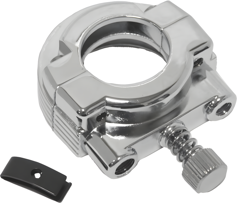 Harddrive Throttle Clamp - Single Cable Screw IN Chrome