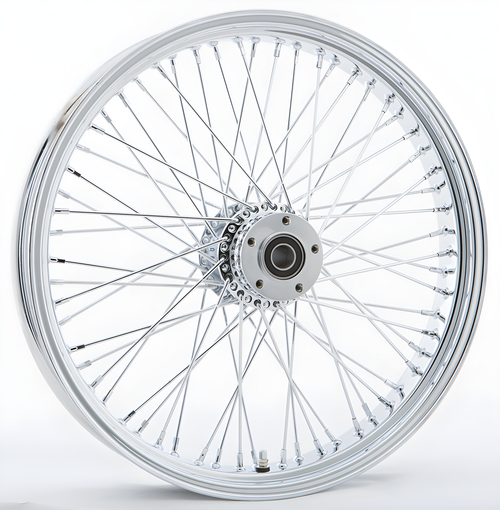Harddrive Front 60 Spoke Wheels - 60-SPK DD Chrome 21x3.5 FLT-HUB 1