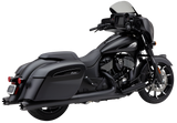 Cobra 4" NH Dual Cut Black Slip-Ons - Indian Gen-2 Chief