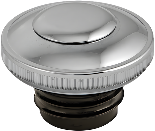 Harddrive Screw In w/Lock & Cover Gas Cap - Screw-IN W/Lock&cover Vented Chrome… — Harley-Davidson (1982-1995)