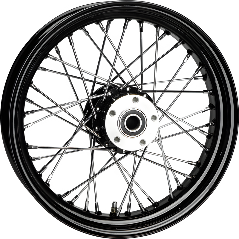 Harddrive Front Spoke Wheels - 40-SPK SD Black 16x3.5 Flst-HUB 3/4