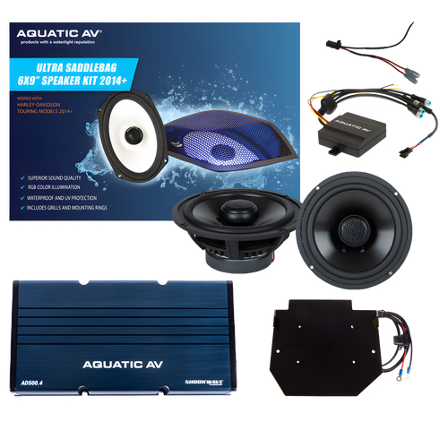 Aquatic AV Ultra Speaker Kit - Fltr `2015-2024 — Harley-Davidson (2014-2021)