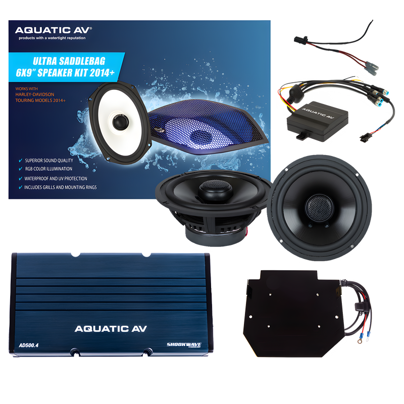 Aquatic AV Ultra Speaker Kit - Fltr `2015-2024 — Harley-Davidson (2014-2021)