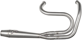 Sawicki 2-into-1 Cannon Exhaust - Full Length Brushed Stainless Steel Harley & Indian V-Twin
