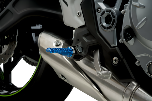 PUIG Hi-Tech Footpegs - R-Fighter Blue