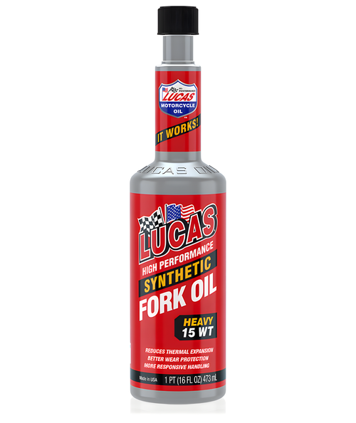 Lucas Synthetic Fork Oil - 15w 16 OZ (12/Case Sold Ea)