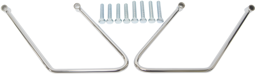 Harddrive Saddlebag Support Bracket - Supports Chrome TWO Bolt Softail
