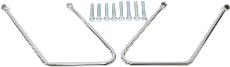 Harddrive Saddlebag Support Bracket - Supports Chrome TWO Bolt Softail