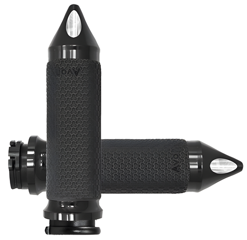 Avon Memory Foam Grip - Black — Harley-Davidson Softail Heritage Classic, Softail Fat Boy, Electra Glide Classic (1984-2018)