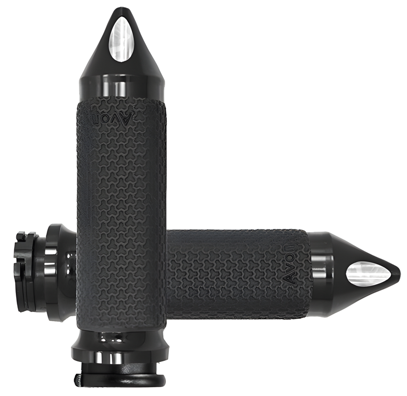 Avon Memory Foam Grip - Black — Harley-Davidson Softail Heritage Classic, Softail Fat Boy, Electra Glide Classic (1984-2018)