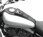 Mustang Motorcycle Solo with Driver Backrest Diamond — 2018-2021 Harley-Davidson
