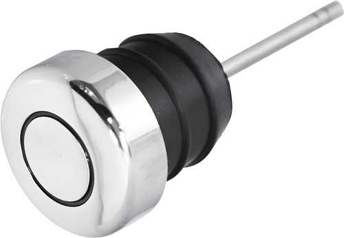 Harddrive Oil Filler Cap - Tank Rubber Filler Plug Chrome Short Dipstick 2.5