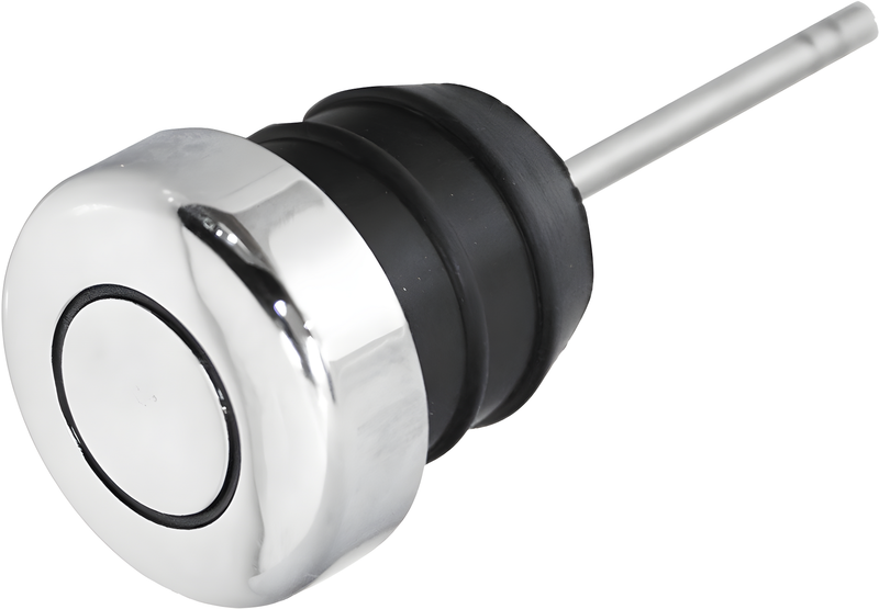 Harddrive Oil Filler Cap - Tank Rubber Filler Plug Chrome Short Dipstick 2.5