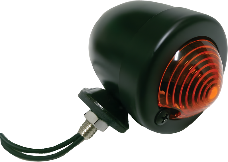 Harddrive Bullet Light - Marker Light Black Amber Lens Dual Filament