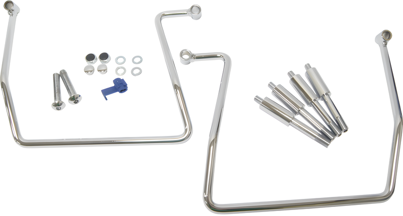 Harddrive Saddlebag Support Bracket - Supports Chrome FXD — Harley-Davidson Dyna Super Glide, Dyna Wide Glide (1993-2010)