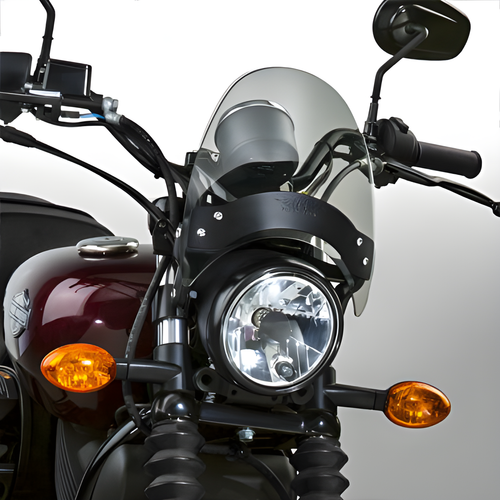 National Cycle Flyscreen Windshield - Windscreen Smoke Black Hardware