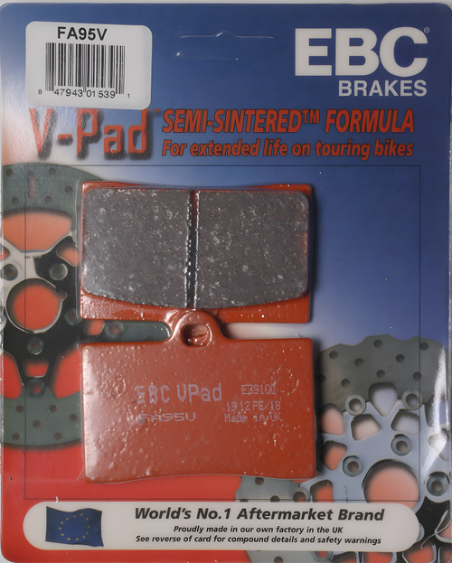 EBC Semi-Sintered Brake Pads - Fa95v Semi-Sintered V Series