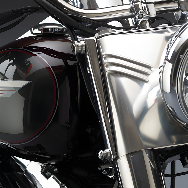 National Cycle Windshield Mount Kit - Quick Release Covered Forks — Harley-Davidson (1986-2017)