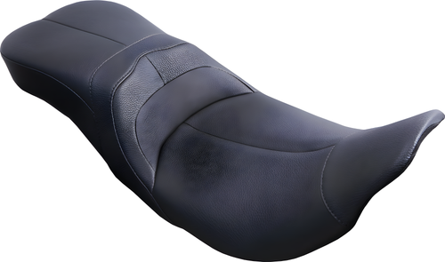Danny Gray LowIST 2-Up Leather Seat - FLH/FLT `08-UP — Harley-Davidson Road King, Electra Glide Ultra Classic, Street Glide (2008-2018)