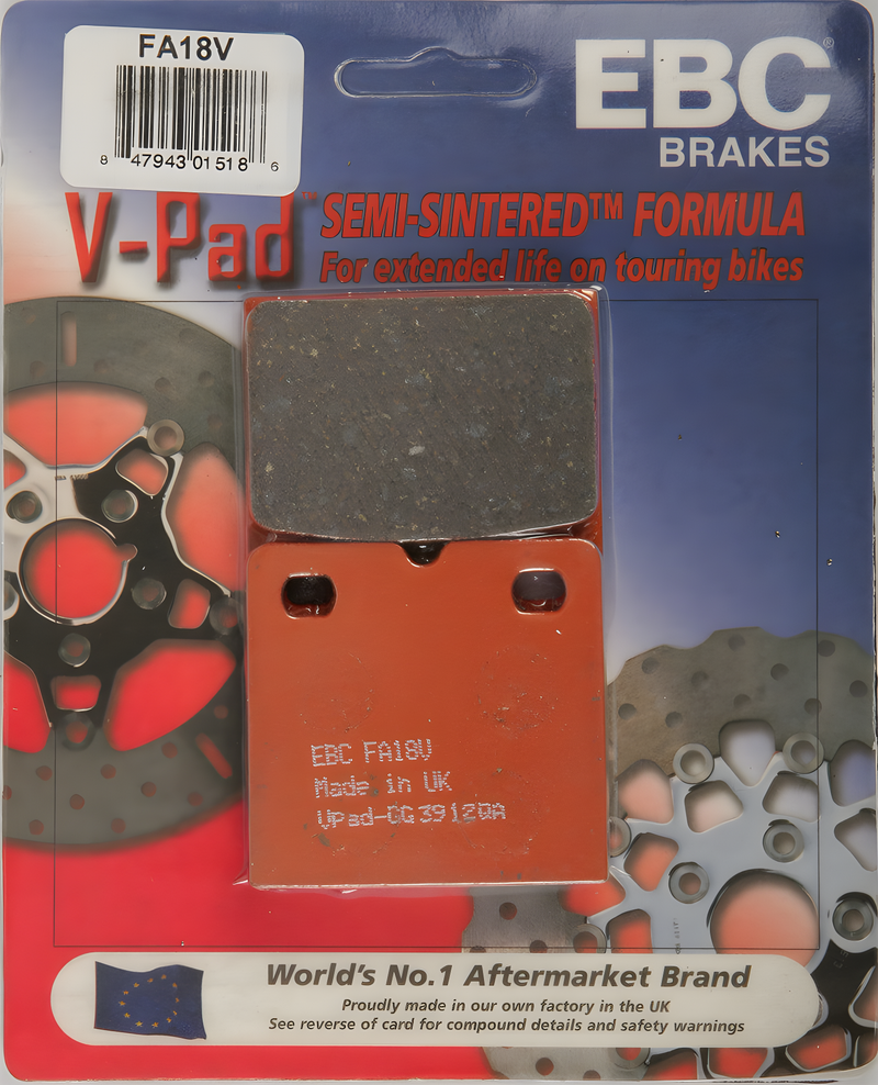 EBC Brake Pads V-Series — Indian Motorcycle Chief Dark Horse (2010-2012)