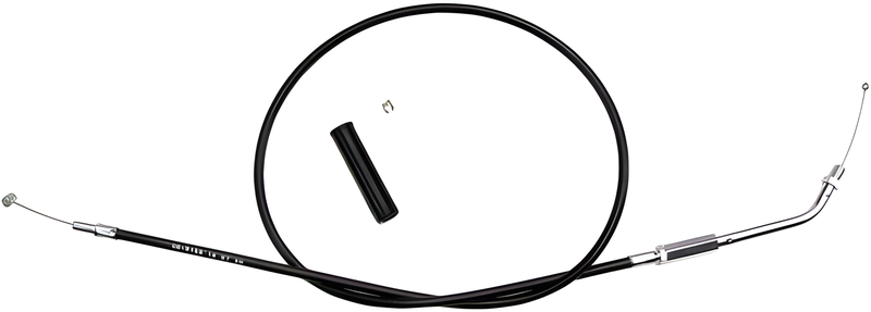 Motion Pro Black Vinyl Throttle Cable — Harley-Davidson Super Glide, Low Glide, Softail (1981-1989)