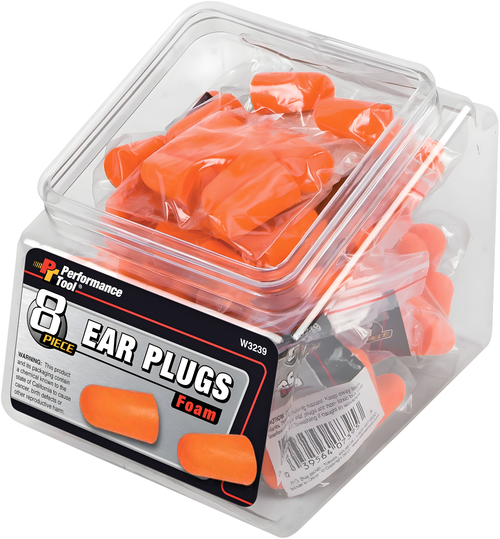 Performance Tool Fishbowl w/8 Piece Ear Plugs - Plug/12 PK W/Fishbowl Counter D…