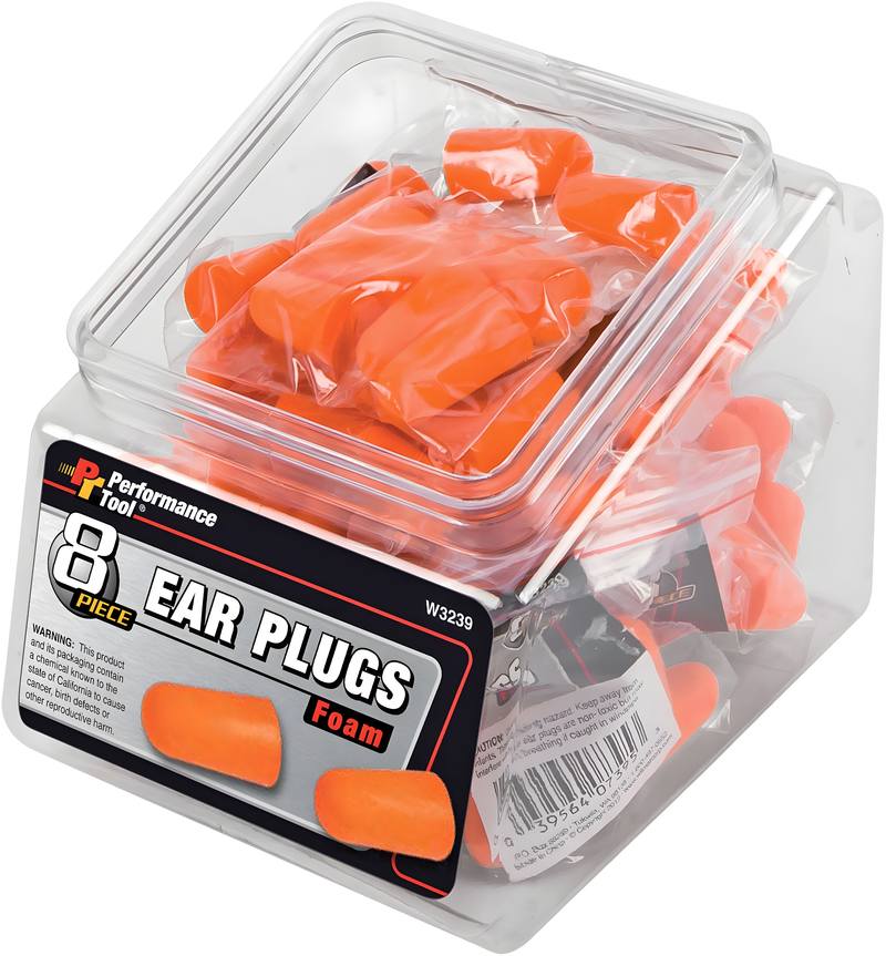 Performance Tool Fishbowl w/8 Piece Ear Plugs - Plug/12 PK W/Fishbowl Counter D…