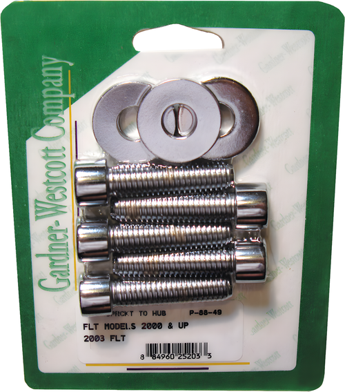 GardnerWestcott Belt Pulley Bolt - Bolts Polished FLH/FLT 2000-2003